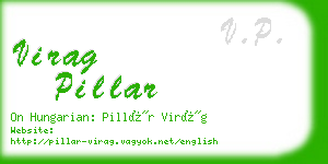 virag pillar business card